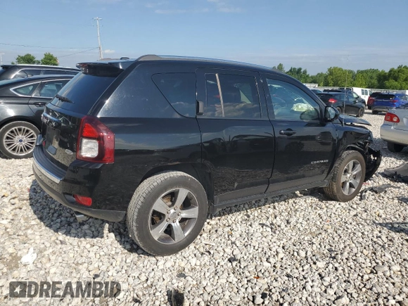 2017 Jeep Compass High Altitude with VIN 1C4NJDEB2HD163533, listed as a Copart auction lot 62474275 with 76,770 mi miles and Clean title. Bid and sale history available at DreamBid. Image 3.