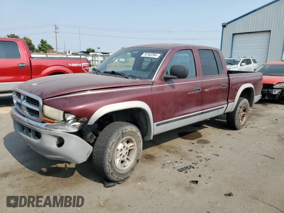 2000 Dodge Dakota Sport with VIN 1B7GG2AN1YS699073, listed as a Copart auction lot 70782284 with 141,876 mi miles and Salvage Title. Bid and sale history available at carsss.com. Image 1.