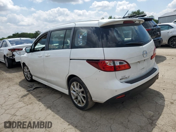 2015 Mazda Mazda5 Grand Touring with VIN JM1CW2DL0F0188152, listed as a Copart auction lot 54761414 with 0 mi miles and Salvage Title. Bid and sale history available at carsss.com. Image 2.