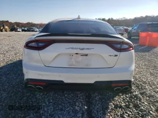 2020 Kia Stinger GT-Line with VIN KNAE15LA2L6078525, listed as a Copart auction lot 81990594 with 75,546 mi miles and Salvage Title. Bid and sale history available at carsss.com. Image 6.