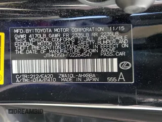 2016 Lexus CT 200h with VIN JTHKD5BH1G2264547, listed as a Copart auction lot 54964895 with 57,305 mi miles and Salvage Title. Bid and sale history available at carsss.com. Image 12.