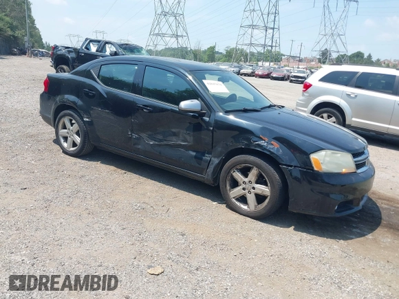 2013 Dodge Avenger SXT with VIN 1C3CDZCB0DN680997, listed as a IAAI auction lot 42845870 with 154,214 mi miles and . Bid and sale history available at DreamBid. Image 1.