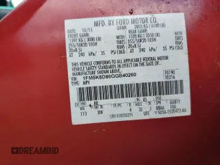 2016 Ford Explorer XLT with VIN 1FM5K8D86GGB40260, listed as a Copart auction lot 51301535 with 75,152 mi miles and Salvage Title. Bid and sale history available at carsss.com. Image 15.
