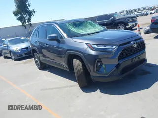 2025 Toyota RAV4 Hybrid XLE Premium with VIN JTMB6RFV9SJ078336, listed as a IAAI auction lot 42397409 with 466 mi miles and . Bid and sale history available at DreamBid. Image 1.