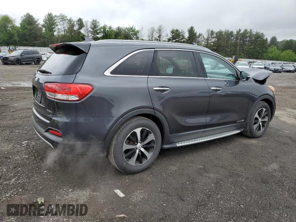 2017 Kia Sorento EX with VIN 5XYPHDA55HG230969, listed as a Copart auction lot 57320195 with 140,663 mi miles and Salvage title. Bid and sale history available at DreamBid. Image 3.
