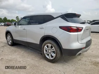 2020 Chevrolet Blazer LT with VIN 3GNKBCRSXLS593458, listed as a Copart auction lot 63774995 with 67,101 mi miles and Salvage title. Bid and sale history available at DreamBid. Image 2.