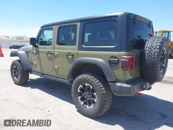 2025 Jeep Wrangler Rubicon with VIN 1C4PJXFN2SW527531, listed as a IAAI auction lot 42267227 with 8,022 mi miles and . Bid and sale history available at DreamBid. Image 3.