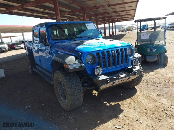 2021 Jeep Gladiator Rubicon with VIN 1C6JJTBGXML516164, listed as a IAAI auction lot 41837544 with 48,197 mi miles. Bid and sale history available at carsss.com. Image 1.