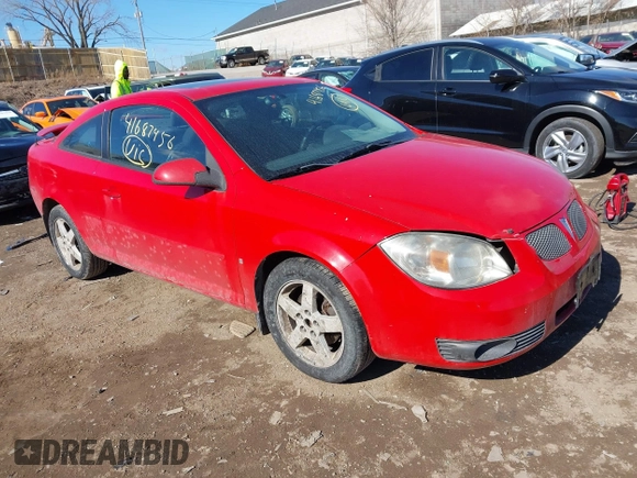 2009 Pontiac G5 with VIN 1G2AS18H597259638, listed as a IAAI auction lot 41687456 with 101,688 mi miles. Bid and sale history available at carsss.com. Image 1.