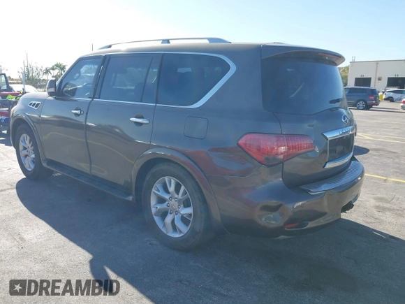 2011 Infiniti QX56 7-passenger with VIN JN8AZ2NE8B9000843, listed as a IAAI auction lot 41836248 with 191,985 mi miles and . Bid and sale history available at DreamBid. Image 3.