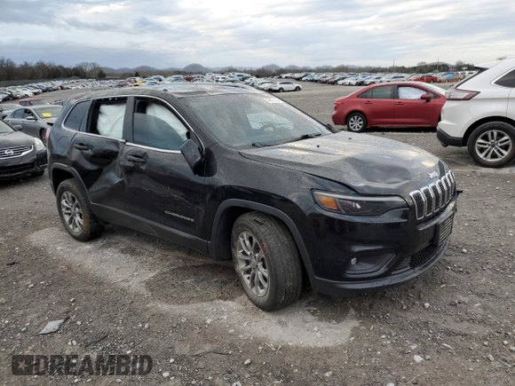 2019 Jeep Cherokee Latitude Plus with VIN 1C4PJMLBXKD214974, listed as a Copart auction lot 49877595 with 120,979 mi miles and Salvage title. Bid and sale history available at DreamBid. Image 4.