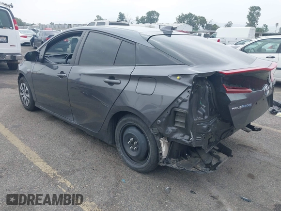 2021 Toyota Prius LE with VIN JTDKAMFP4M3194053, listed as a IAAI auction lot 42441091 with 47,290 mi miles and . Bid and sale history available at DreamBid. Image 3.