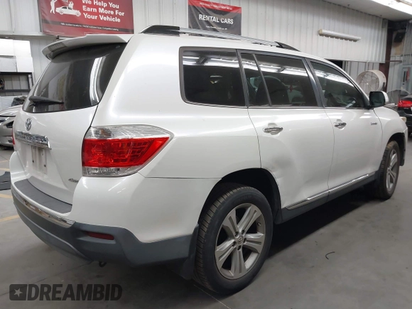 2012 Toyota Highlander Limited with VIN 5TDDK3EH3CS153436, listed as a IAAI auction lot 42574885 with Not provided miles and . Bid and sale history available at DreamBid. Image 4.