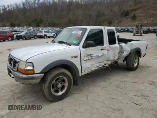 2000 Ford Ranger XLT with VIN 1FTZR15X0YTA48536, listed as a Copart auction lot 46986615 with 159,319 mi miles and Salvage Title. Bid and sale history available at carsss.com. Image 1.