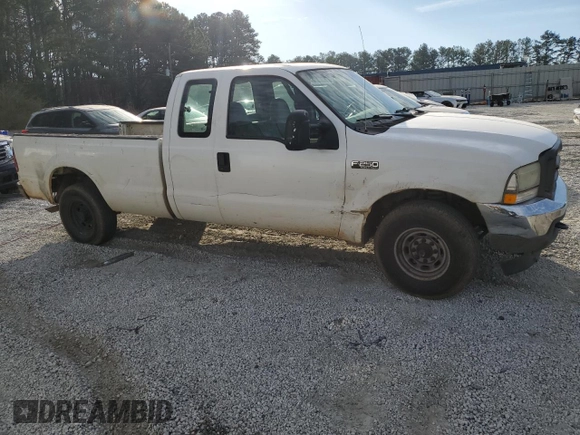 2004 Ford Super Duty F-250 XL with VIN 1FTNX20L84ED22644, listed as a Copart auction lot 46807015 with 432,438 mi miles and Salvage Title. Bid and sale history available at carsss.com. Image 4.