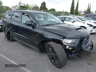 2020 Dodge Durango R/T with VIN 1C4SDHCT8LC393492, listed as a IAAI auction lot 42109890 with 43,072 mi miles and . Bid and sale history available at DreamBid. Image 1.