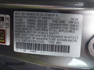 2024 Acura RDX z VIN 5J8TC2H32RL033335, wystawiony jako IAAI lot #42438864 z przebiegiem Nie podano mil oraz . Historia ofert i sprzedaży dostępna na DreamBid. Obrazek 9.