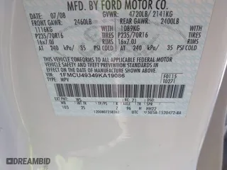 2009 Ford Escape Hybrid with VIN 1FMCU49349KA19086, listed as a IAAI auction lot 41704934 with 91,047 mi miles. Bid and sale history available at carsss.com. Image 9.