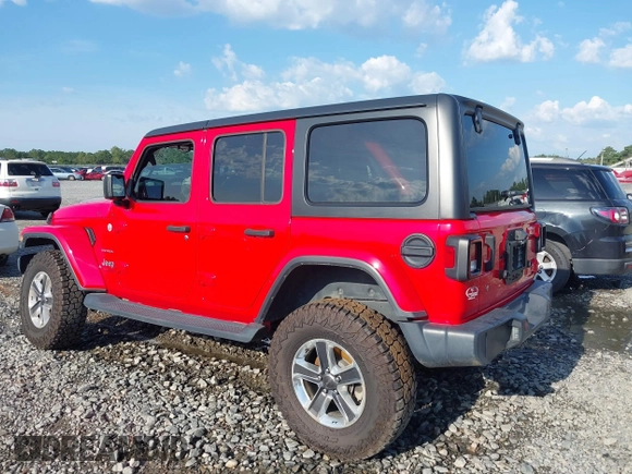 2020 Jeep Wrangler Unlimited Sahara High Altitude with VIN 1C4HJXEG2LW182641, listed as a IAAI auction lot 40130890 with 79,984 mi miles and . Bid and sale history available at DreamBid. Image 3.