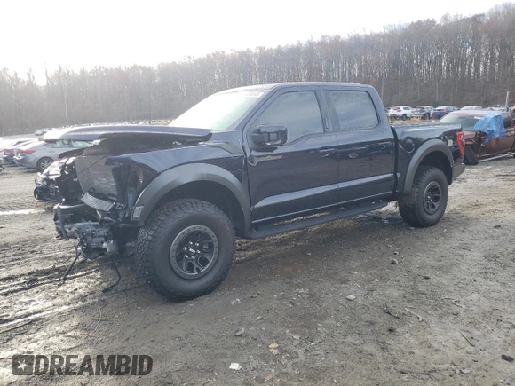 2022 Ford F-150 Raptor with VIN 1FTFW1RG0NFB46241, listed as a Copart auction lot 76933043 with Not Provided miles and Salvage Title. Bid and sale history available at carsss.com. Image 1.