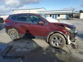 2019 Honda CR-V EX with VIN 2HKRW2H56KH676251, listed as a Copart auction lot 82765654 with 122,196 mi miles and Salvage Title. Bid and sale history available at carsss.com. Image 4.