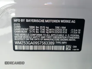 2025 MINI Countryman SE z VIN WMZ53GA09S7S63389, wystawiony jako Copart lot #52953385 z przebiegiem 66 mil mil oraz Szkoda całkowita • Salvage title. Historia ofert i sprzedaży dostępna na DreamBid. Obrazek 13.