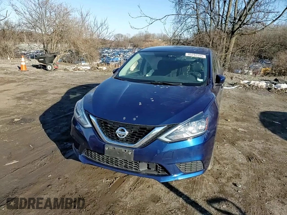 2019 Nissan Sentra SV with VIN 3N1AB7AP5KY389541, listed as a Copart auction lot 45292595 with 44,587 mi miles and Salvage Title. Bid and sale history available at DreamBid. Image 11.