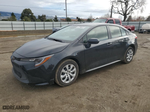 2022 Toyota Corolla LE with VIN JTDEPMAE1NJ224205, listed as a Copart auction lot 86627294 with 58,808 mi miles and Salvage Title. Bid and sale history available at carsss.com. Image 1.