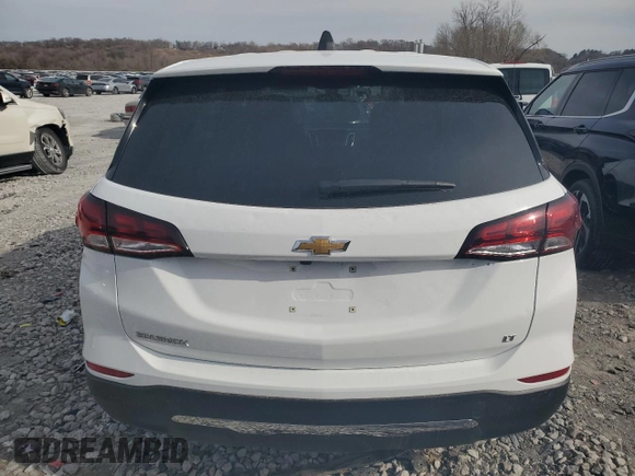 2022 Chevrolet Equinox LT with VIN 3GNAXKEV5NL193280, listed as a Copart auction lot 50025665 with 56,555 mi miles and Salvage Title. Bid and sale history available at DreamBid. Image 6.