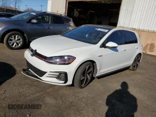 2019 Volkswagen Golf GTI S with VIN 3VW6T7AU6KM015496, listed as a Copart auction lot 46040564 with 49,972 mi miles and Salvage Title. Bid and sale history available at carsss.com. Image 1.