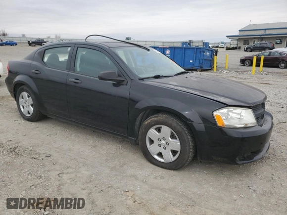 2010 Dodge Avenger SXT with VIN 1B3CC4FB7AN131405, listed as a Copart auction lot 46042455 with Not provided miles and Salvage title. Bid and sale history available at DreamBid. Image 4.