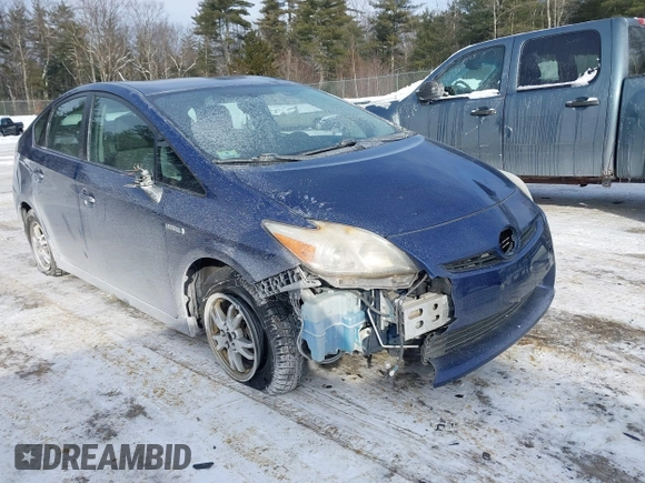 2011 Toyota Prius I with VIN JTDKN3DU8B1359456, listed as a IAAI auction lot 41380670 with 18,348 mi miles and . Bid and sale history available at DreamBid. Image 6.