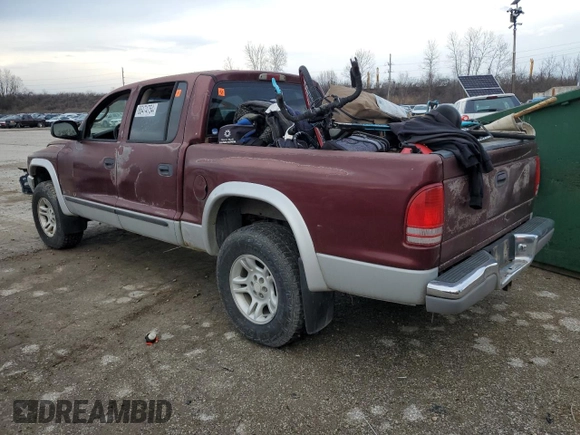 2001 Dodge Dakota Sport with VIN 1B7HG2AN11S320731, listed as a Copart auction lot 86474754 with 164,632 mi miles and Salvage Title. Bid and sale history available at carsss.com. Image 2.