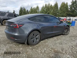2021 Tesla Model 3 Standard Range Plus with VIN 5YJ3E1EA3MF017744, listed as a Copart auction lot 51513405 with 96,912 mi miles and Salvage Title. Bid and sale history available at carsss.com. Image 3.
