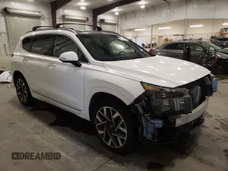 2022 Hyundai Santa Fe Calligraphy with VIN 5NMS54AL3NH471514, listed as a Copart auction lot 84544874 with 53,796 mi miles and Salvage Title. Bid and sale history available at carsss.com. Image 4.