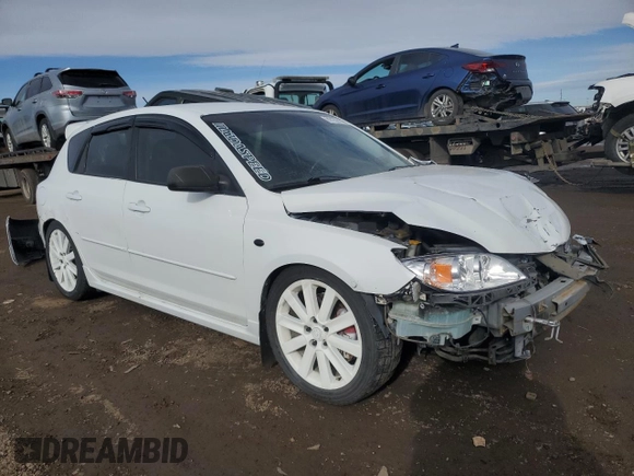 2007 Mazda 3 Mazdaspeed3 Sport with VIN JM1BK34L671655440, listed as a Copart auction lot 89159135 with 192,907 mi miles and Salvage title. Bid and sale history available at DreamBid. Image 4.
