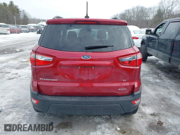 2019 Ford EcoSport SE z VIN MAJ6S3GL4KC296248, wystawiony jako IAAI lot #41630714 z przebiegiem 96 878 mil mil oraz . Historia ofert i sprzedaży dostępna na DreamBid. Obrazek 16.