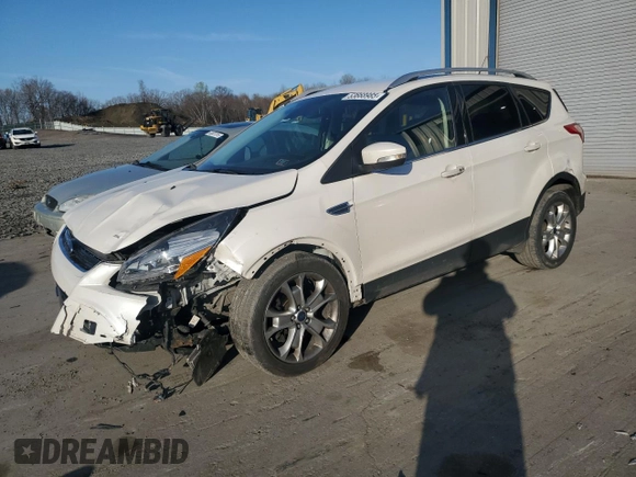 2015 Ford Escape Titanium with VIN 1FMCU9J98FUA48085, listed as a Copart auction lot 53668985 with 205,609 mi miles and Salvage Title. Bid and sale history available at carsss.com. Image 1.