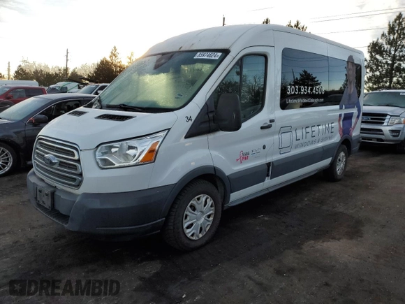 2017 Ford Transit Passenger XL with VIN 1FBAX2CG6HKA45405, listed as a Copart auction lot 85974624 with 118,520 mi miles and Clean Title. Bid and sale history available at carsss.com. Image 1.