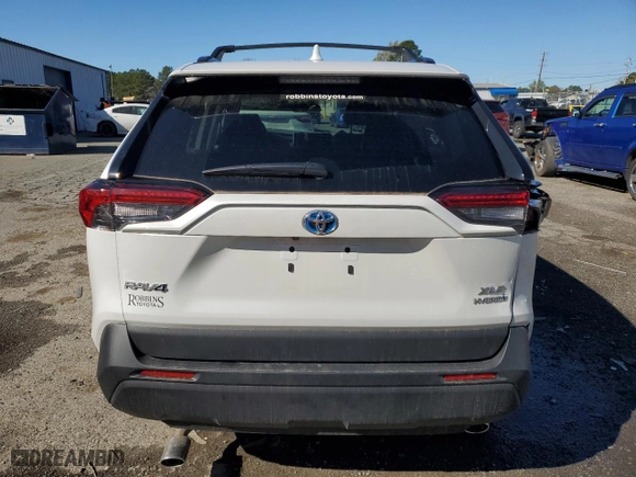 2024 Toyota RAV4 Hybrid XLE Premium with VIN 2T3B6RFV6RW077995, listed as a Copart auction lot 50134185 with 3,681 mi miles and Salvage Title. Bid and sale history available at carsss.com. Image 6.