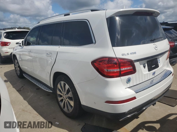2017 Mercedes-Benz GLS 450 with VIN 4JGDF6EE8HA897075, listed as a Copart auction lot 74218194 with Not Provided miles and Salvage Title. Bid and sale history available at DreamBid. Image 2.