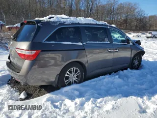 2012 Honda Odyssey EX-L with VIN 5FNRL5H66CB023339, listed as a Copart auction lot 86205974 with 136,087 mi miles and Salvage Title. Bid and sale history available at carsss.com. Image 3.