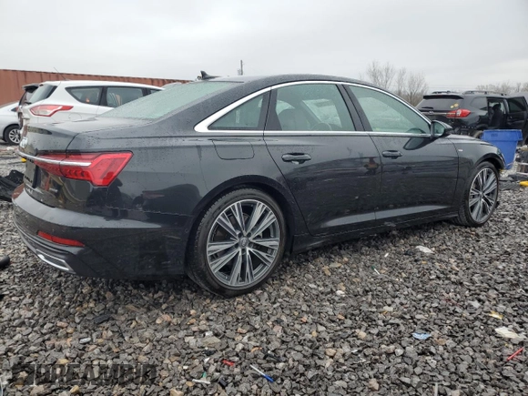 2019 Audi A6 Premium Plus with VIN WAUL2AF22KN074125, listed as a Copart auction lot 45741245 with 49,983 mi miles and Salvage Title. Bid and sale history available at carsss.com. Image 3.