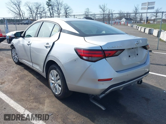 2020 Nissan Sentra S with VIN 3N1AB8BV6LY252922, listed as a IAAI auction lot 41934760 with 56,866 mi miles. Bid and sale history available at carsss.com. Image 3.