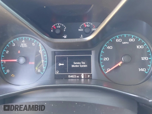 2020 Chevrolet Colorado 2WD Work Truck with VIN 1GCGSBEA1L1105425, listed as a IAAI auction lot 42150316 with 154,623 mi miles. Bid and sale history available at carsss.com. Image 7.