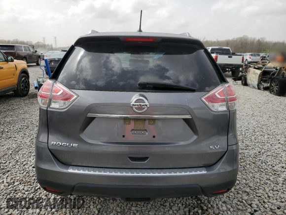 2016 Nissan Rogue SV with VIN JN8AT2MT4GW015737, listed as a Copart auction lot 49930235 with 106,858 mi miles and Salvage Title. Bid and sale history available at carsss.com. Image 6.