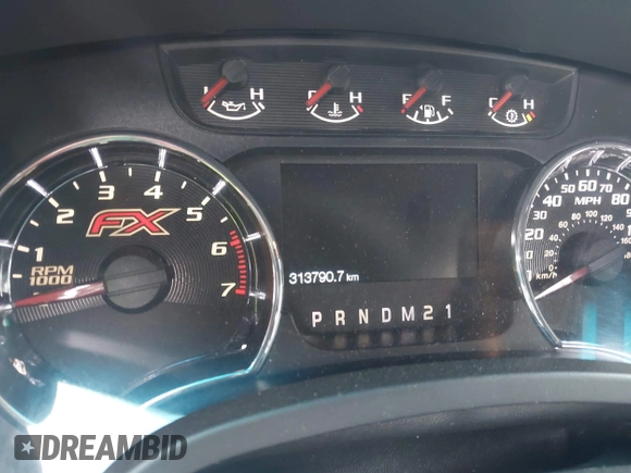 2012 Ford F-150 XL with VIN 1FTFW1ET9CFB89413, listed as a IAAI auction lot 41925398 with 313,790 mi miles and . Bid and sale history available at DreamBid. Image 7.
