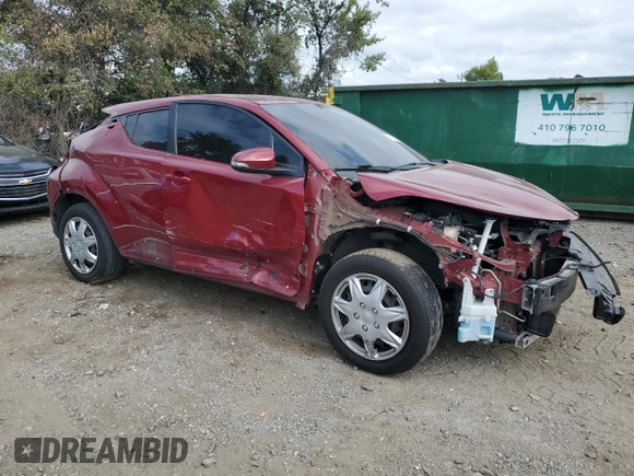 2019 Toyota C-HR XLE with VIN NMTKHMBX8KR092279, listed as a Copart auction lot 71925714 with 95,582 mi miles and Salvage Title. Bid and sale history available at DreamBid. Image 4.