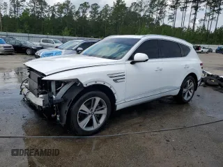2021 Genesis GV80 z VIN KMUHB4SB6MU061433, wystawiony jako Copart lot #54241015 z przebiegiem 32 133 mil mil oraz Szkoda całkowita • Salvage title. Historia ofert i sprzedaży dostępna na DreamBid. Obrazek 1.