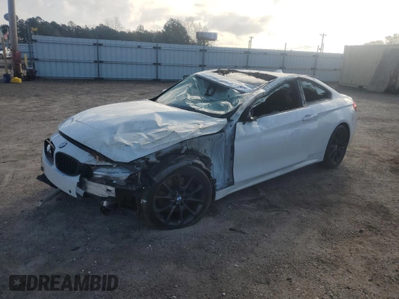 2017 BMW 4 Series 430i with VIN WBA4R7C50HK679823, listed as a Copart auction lot 87130414 with 67,326 mi miles and Salvage Title. Bid and sale history available at DreamBid. Image 1.